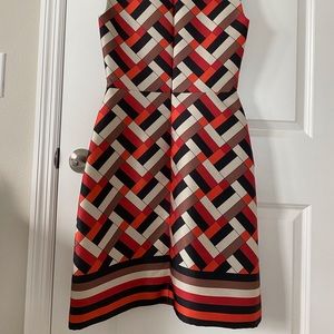 Carolina Herrera midi dress multicolor abstract